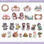 Kit de Papel Digital Chapeuzinho Vermelho