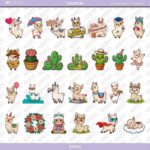 Kit de Papel Digital Lhamas