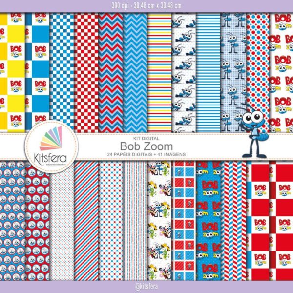 Kit de Papel Digital Bob Zoom