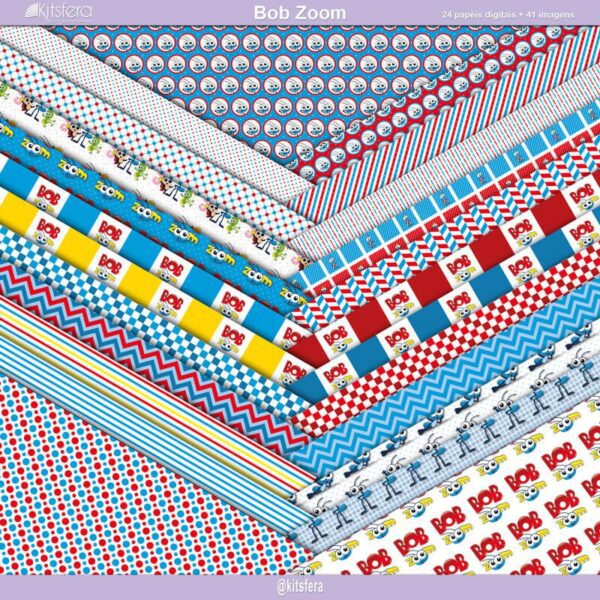 Kit de Papel Digital Bob Zoom