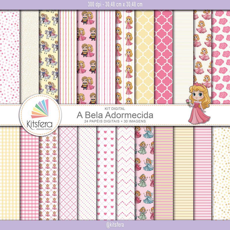 Kit de Papel Digital A Bela Adormecida