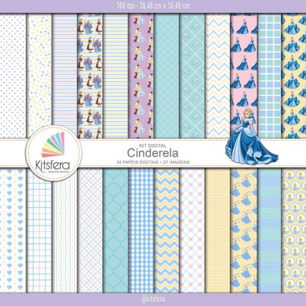 Kit de Papel Digital Cinderela