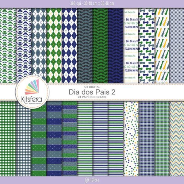 Kit de Papel Digital Dia dos Pais 2