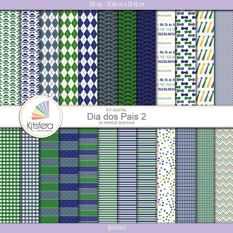 Kit de Papel Digital Dia dos Pais 2