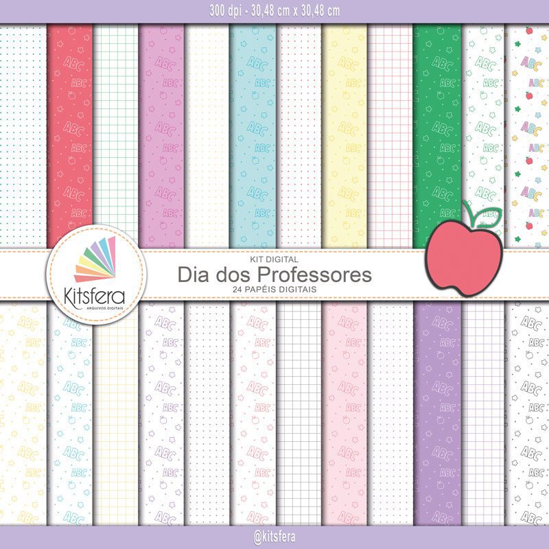 Kit de Papel Digital Dia dos Professores
