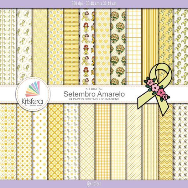 Kit de Papel Digital Setembro Amarelo