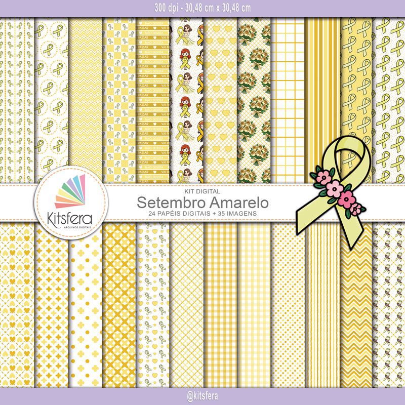 Kit de Papel Digital Setembro Amarelo