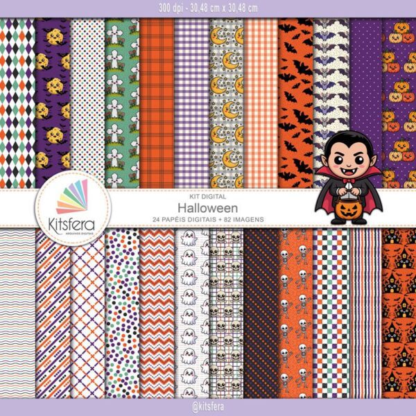 Kit de Papel Digital Halloween