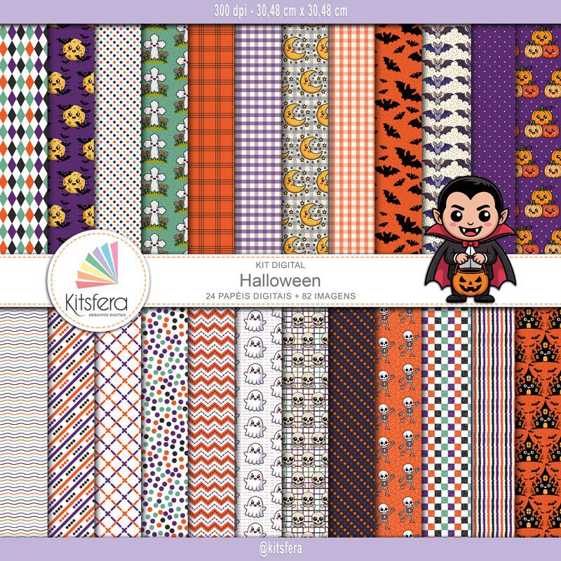 Kit de Papel Digital Halloween