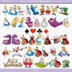 Kit de Papel Digital Alice no País das Maravilhas