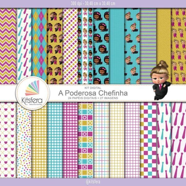 Kit de Papel Digital A Poderosa Chefinha