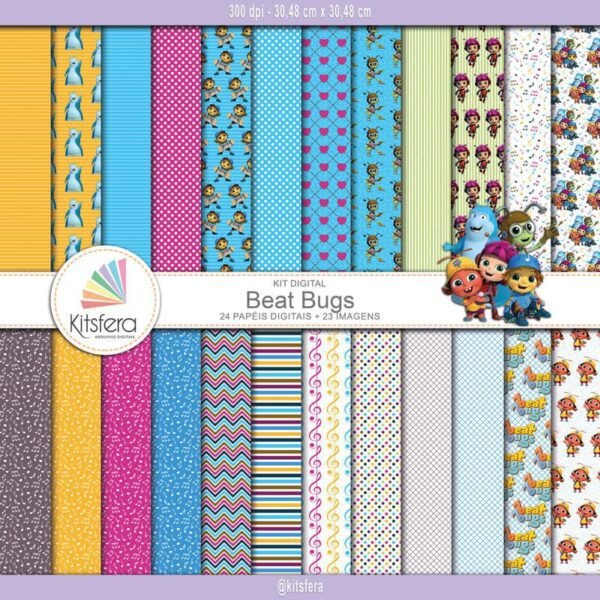 Kit de Papel Digital Beat Bugs