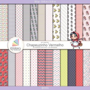 Kit de Papel Digital Chapeuzinho Vermelho