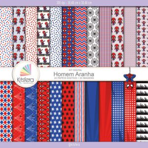 Kit de Papel Digital Homem Aranha