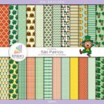 Kit de Papel Digital São Patricio