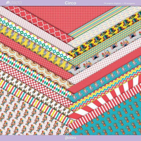 Kit de Papel Digital Circo
