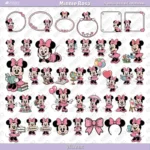 Kit de Papel Digital Minnie Rosa