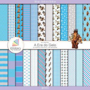 Kit de Papel Digital A Era do Gelo