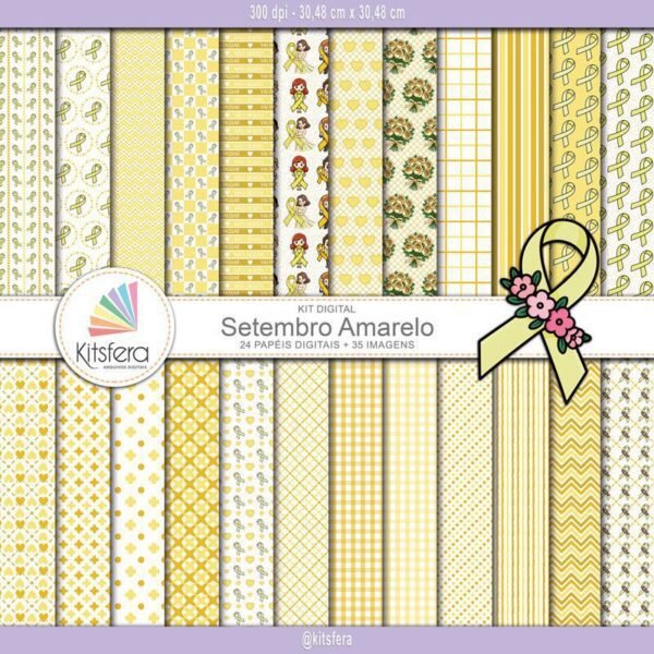 Kit de Papel Digital Setembro Amarelo
