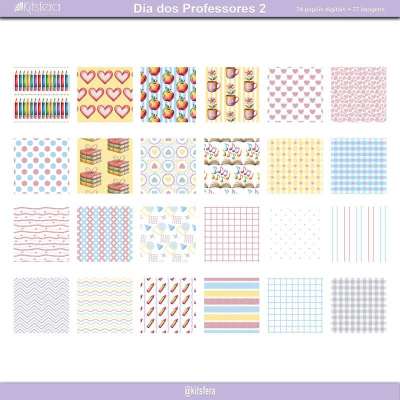 Kit de Papel Digital Dia dos Professores 2