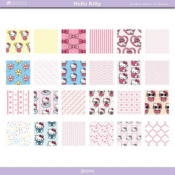 Kit de Papel Digital Hello Kitty