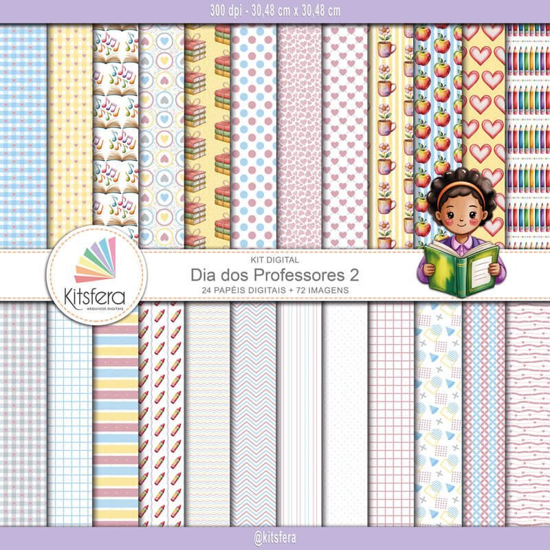 Kit de Papel Digital Dia dos Professores 2