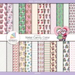 Kit de Papel Digital Natal Candy Color