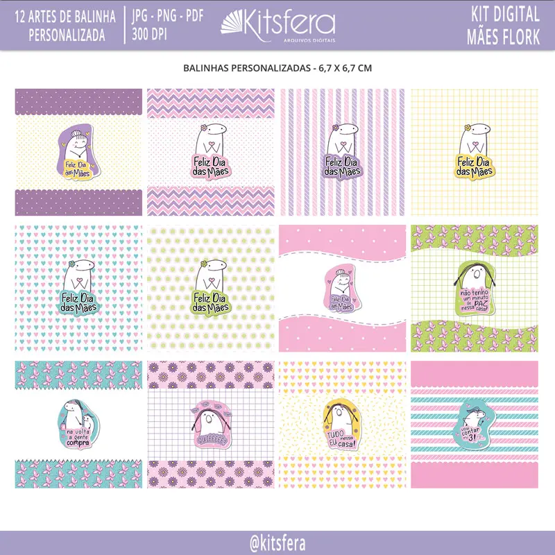 Kit Digital Dia das Mães Flork