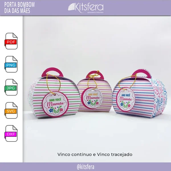 Porta Bombom Dia das Mães