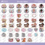 Kit de Papel Digital Dia das Mães