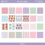 Kit de Papel Digital Dia das Mães
