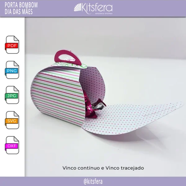 Porta Bombom Dia das Mães
