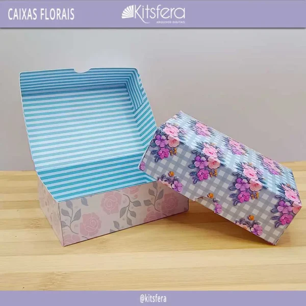 Arquivo de Corte - Caixas Florais