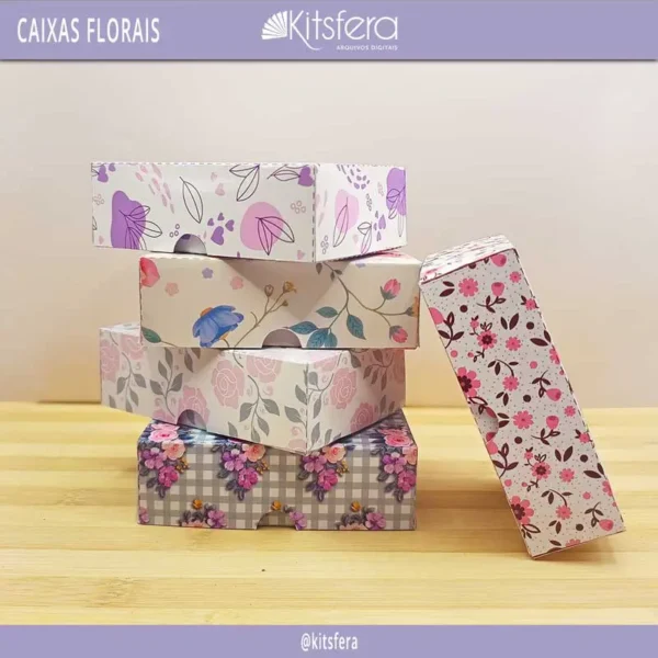 Arquivo de Corte - Caixas Florais