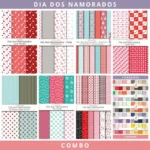 Combo Papel Digital Dia dos Namorados