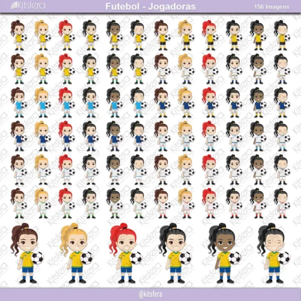 Imagem Menina Jogadora de Futebol