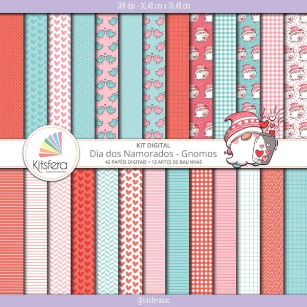 Kit digital Dia dos Namorados - Gnomos