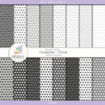 Combo kit de papéis digitais de Corações