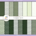 Combo kit de papéis digitais de Corações