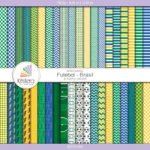 Papel Digital Brasil Verde e Amarelo