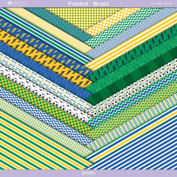 Papel Digital Brasil Verde e Amarelo