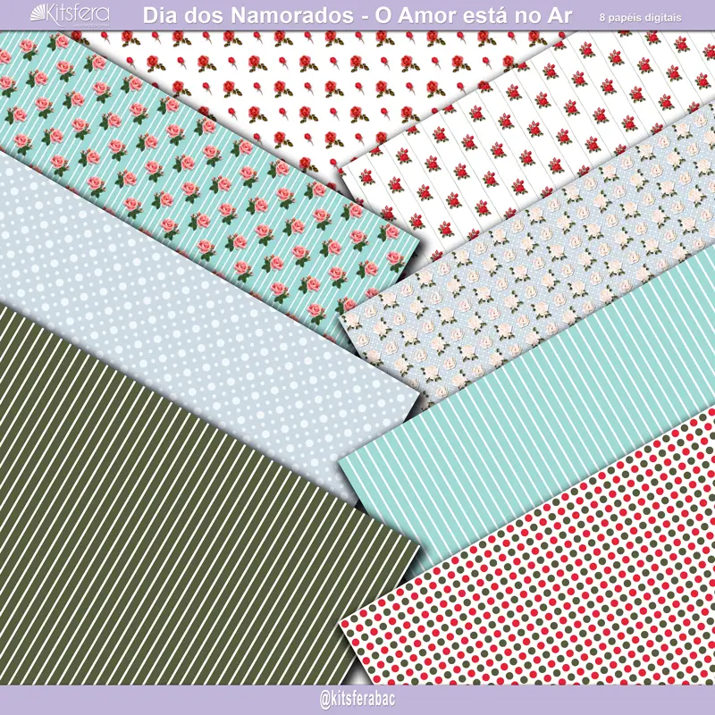 Papel Digital Dia dos Namorados - O Amor Está no Ar