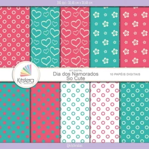 Papel Digital Dia dos Namorados So Cute