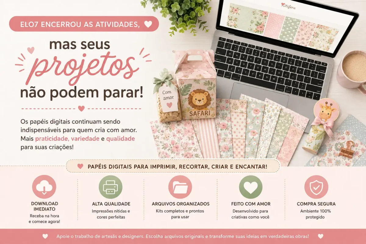 Onde Comprar Papéis Digitais Agora que a Elo7 Encerrou as Atividades