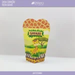 Caixa Coração - Safari - Arquivo de Corte