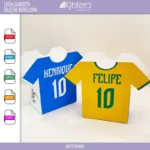 Caixinha Camiseta - Copa do Mundo - Seleção Brasileira