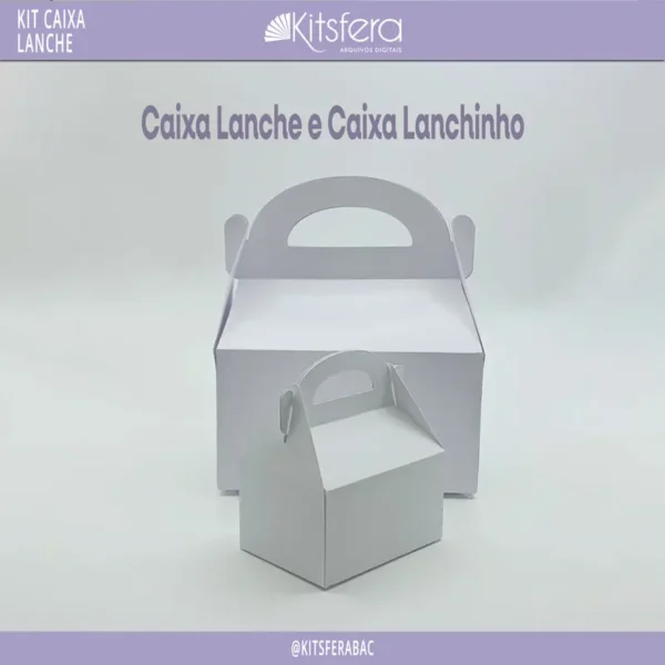 Kitsfera Arquivos Digitais 19 Kit de Molde Limpo de Caixa Lanche