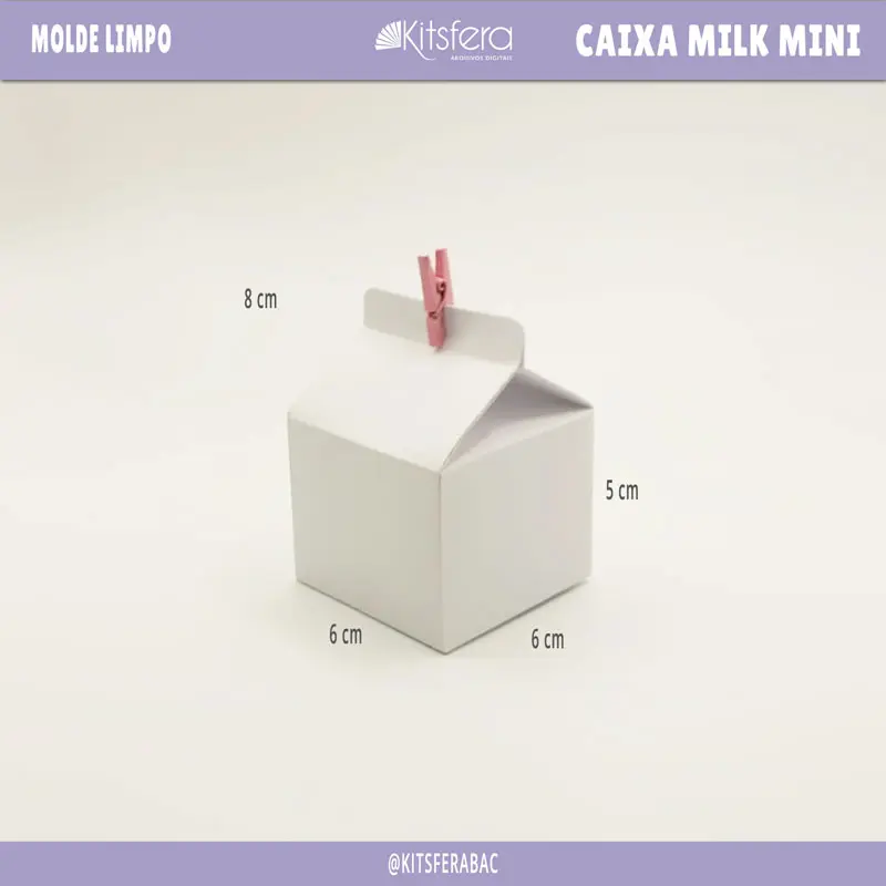 Molde Limpo de Caixa Milk Mini