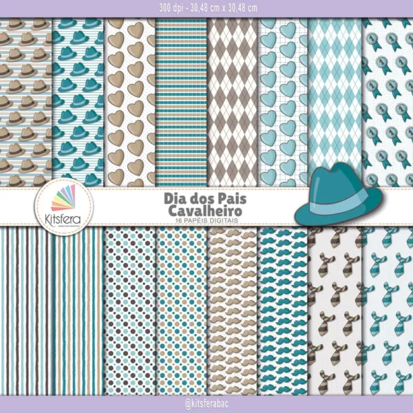 Papel Digital Dia dos Pais - Cavalheiro