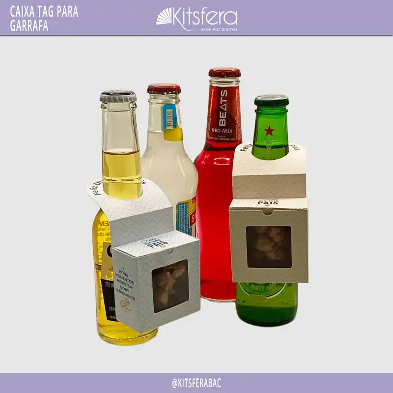 Caixa Tag para Garrafa